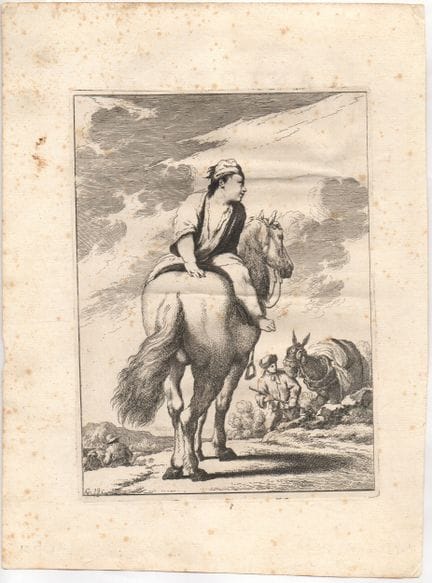 Lodovico Mattioli Caccasenno on Horseback

Etching