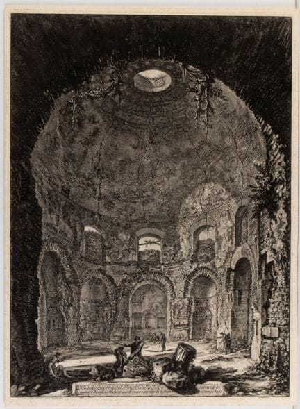 Giovanni Battista Piranesi, Vue intérieure du Temp
