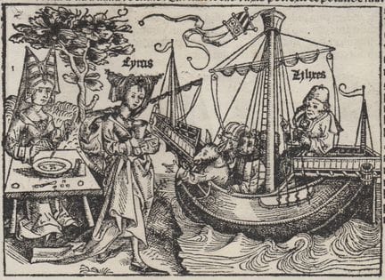 Michael Wolgemut (e bottega) Die Zauberin Circe, a