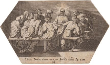 Francesco Villamena Last Supper, after Raphael

Et