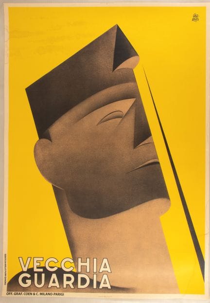 保罗·费德里科·加雷托《老卫队》

石版画，1000 × 700 毫米。印制效果极佳，色彩鲜艳，印于