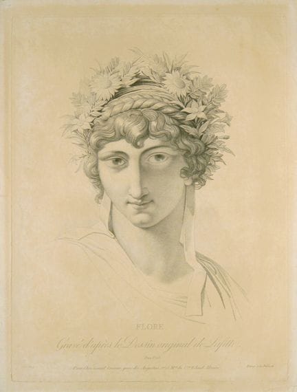 Romain Girard Flore, d’après Louis Lafitte

Eau-fo