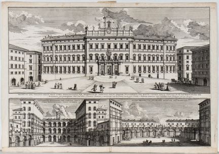 Alessandro Specchi, Vue du Palais de la Grande Cur