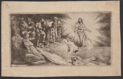 Salvatore Castiglione Raising of Lazarus

Etching,