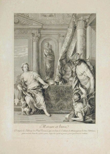 François Joullain, « Mercure et la herse »

Gravur
