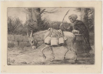 Alphonse Legros, « Laitière à Boulogne »

Pointe s