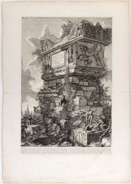 Giovanni Battista Piranesi, Vue d’un sépulcre à l’