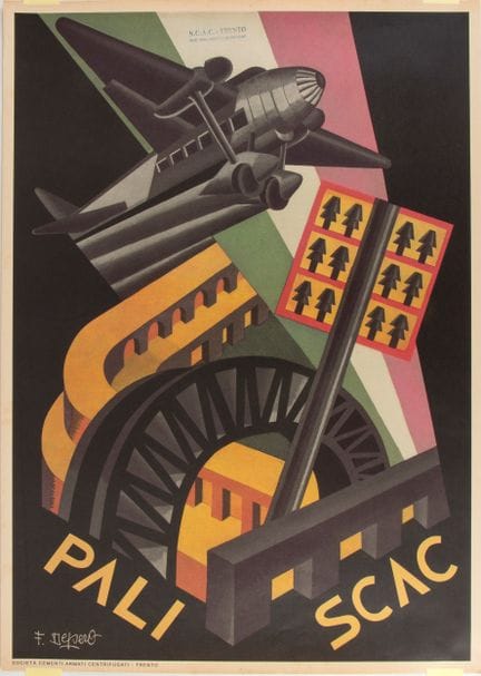 FORTUNATO DEPERO Pali SCAC. Società cementi armati
