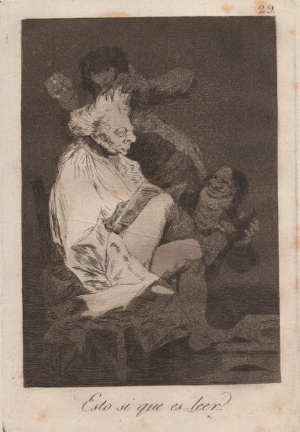 Francisco Goya, « Esto sí que es leer », 1799

Pla