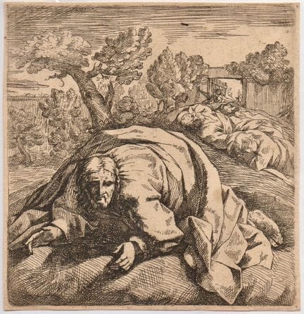 Lucio Bononi The Agony in the Garden

Etching, 145