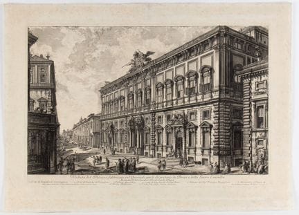 Giovanni Battista Piranesi, Vue du palais construi