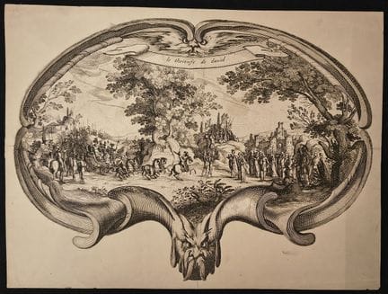 Charles Nicolas Cochin II, *Le triomphe de David*
