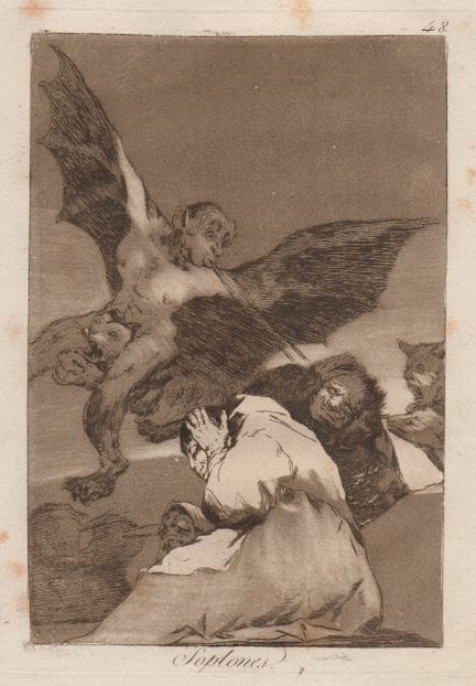 Francisco Goya, *Soplones*, 1799

Feuille n° 48 de
