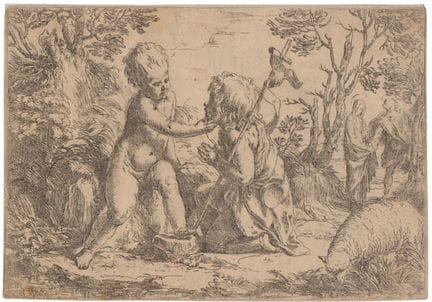 Guido Reni The Christ Child and the Infant Saint J