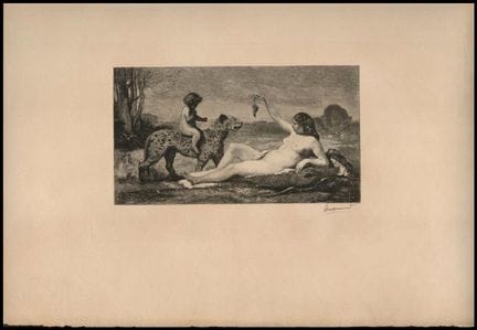 Félix Bracquemond, *La Femme au tigre*

Eau-forte 