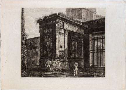 Luigi Rossini, Vue de l'arc de Septime Sévère au F