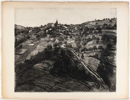 THEOPHILE ALEXANDRE STEINLEN Vue de Belmont, près 