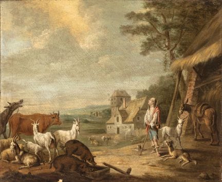 Jan van Gool
(The Hague 1685–1763)

A Shepherd wit