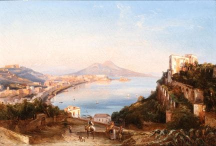 Giacinto Gigante
(Naples, 1806 - 1876)

Vue de la 