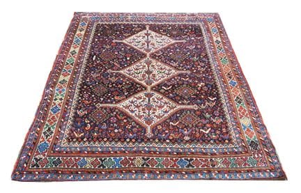 A Khamseh rug South Persia, early 20th century   2