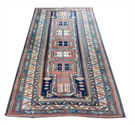 A Kuba-Baku long rug with Orduch Konagkend design 