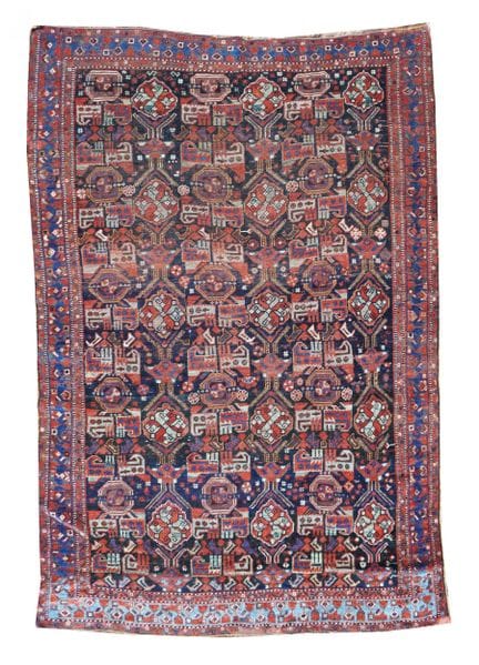 A Khamseh rug South Persia, 19th century   180 x 1