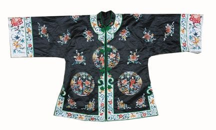 An embroidered silk jacket China, early 20th centu