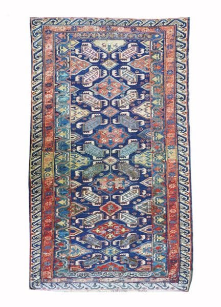 A small Sumakh rug with Alpan Kuba design Caucasus