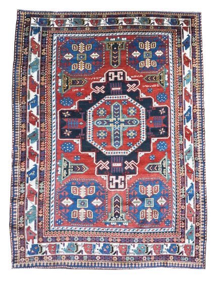 A Kongakend rug, Kuba area East Caucasus, 1900 cir