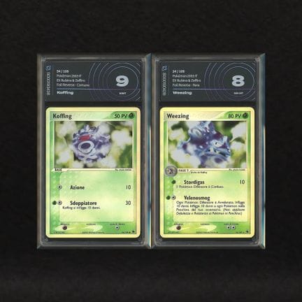 Kanto Reverse Holo Poison Set: Koffing #54, Weezin