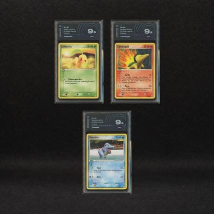 Johto Starter Set: Chikorita #55, Cyndaquil #59, T