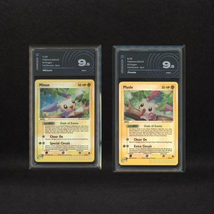 Cheering Pokémon Reverse-Holo-Set: Minun #7, Plusl