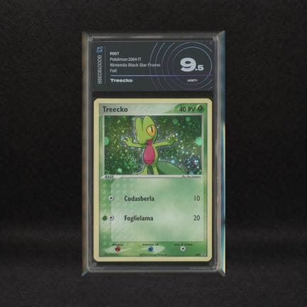 Treecko #7 Holo (Swirl) Poké Ball, Nintendo Black 
