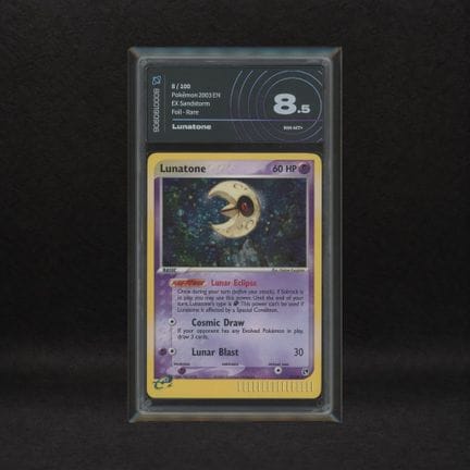 Lunatone #8 Holo (Swirl), EX Sandstorm [ENG] 2003 