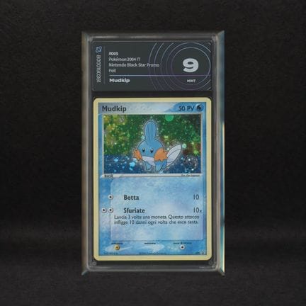 Mudkip #5 Holo (Swirl) Poké Ball, Nintendo Black S