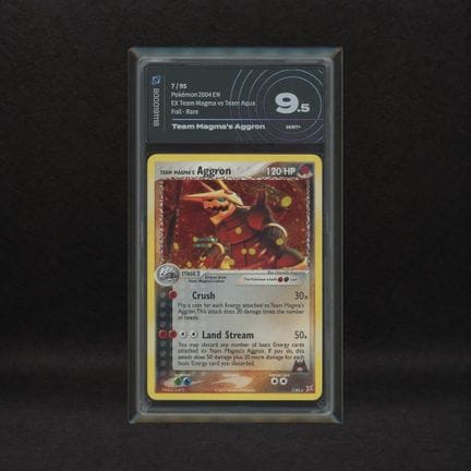 Team Magmas Aggron #7 Holo, EX Team Magma vs. Team