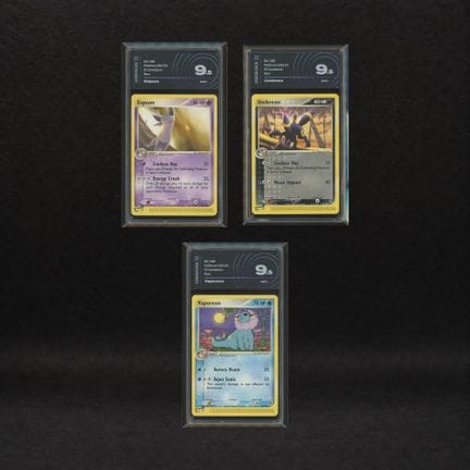 Eeveelution-Trio-Set: Espeon Nr. 16, Umbreon Nr. 2