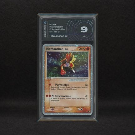 Hitmonchan EX #98 Holo (Swirl), EX Ruby and Sapphi