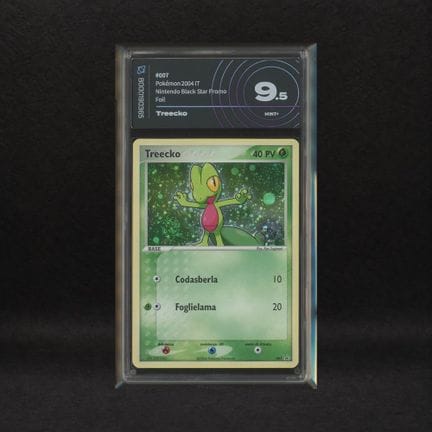 Treecko #7 Holo (Swirl) Poké Ball, Nintendo Black 
