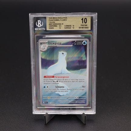 Dewgong #097 PFL，IR全息卡，超进化 - 幽灵之焰 [ITA] 2025   
插画