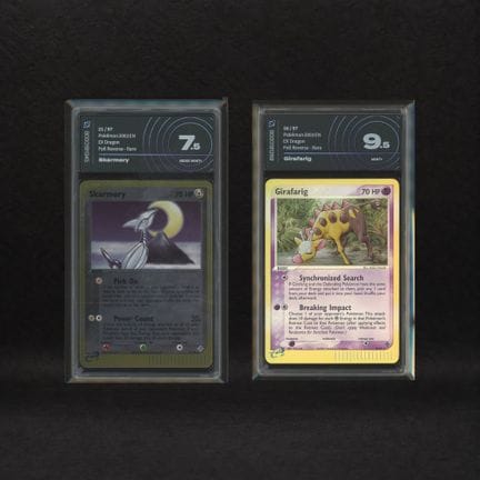 Johto Rare Reverse Holo-Set: Skarmory #21, Girafar