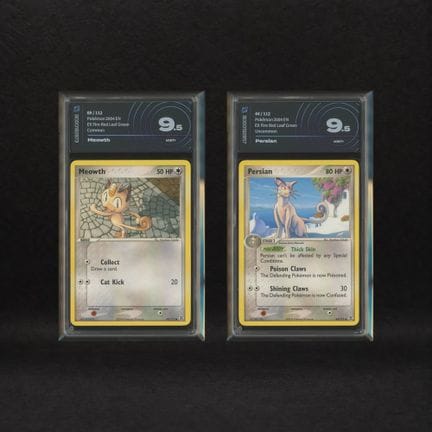 Meowth #69 &amp; Persian #44 Lot, EX FireRed &amp;