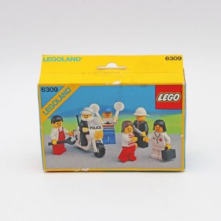 LEGO 6309 – Mini-figurines Town 1988   14,2 x 4,7 