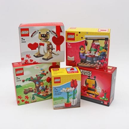 Collection LEGO Saint-Valentin – Lot de cinq sets 