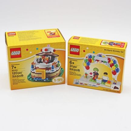 Fête d'anniversaire LEGO – Lot de deux sets 2013 –
