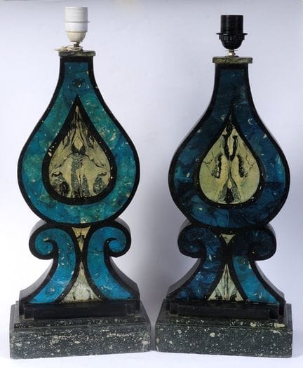 Paire de lampes de table du XXe siècle   52 x 24,5