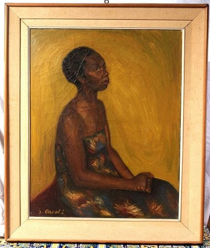 Portrait of a Woman in a Green Dress, 20th century