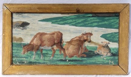 Cows Grazing in the First Half of the 20th Century