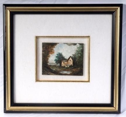 DINO BRUNORI

Landscape 1976  Oil on bronze plate,