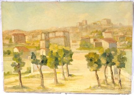 DINO BRUNORI

"at Castel Madama" 1979  Oil on canv